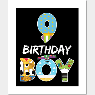 Toy Funny 9th Birthday Story B-day Gift For Boys Kids Posters and Art